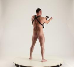 MICHAEL NAKED MAN DIFFERENT POSES WITH GUN 3